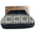 Chloe & Lex Wooden Handle Beaded Clutch