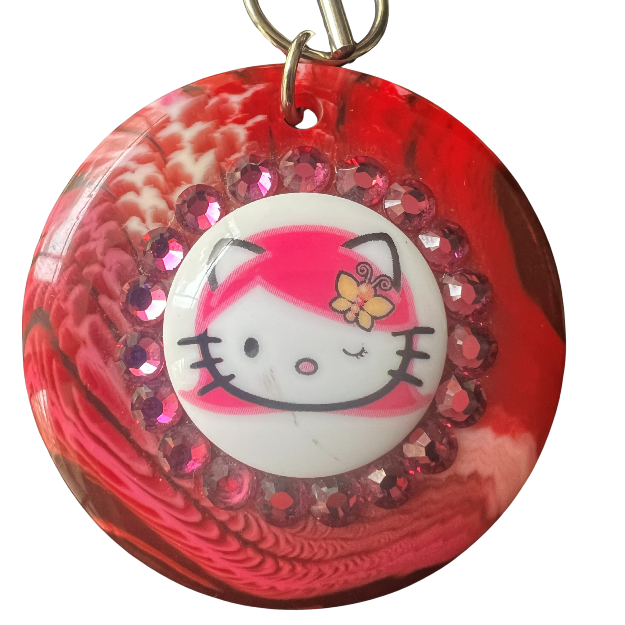 Tarina Tarantino Vintage Pink Head Collection Hello Kitty Necklace
