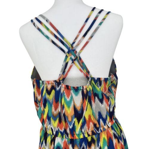 (XL) Chevron Print Spaghetti Strap Dress + Coach Bag!