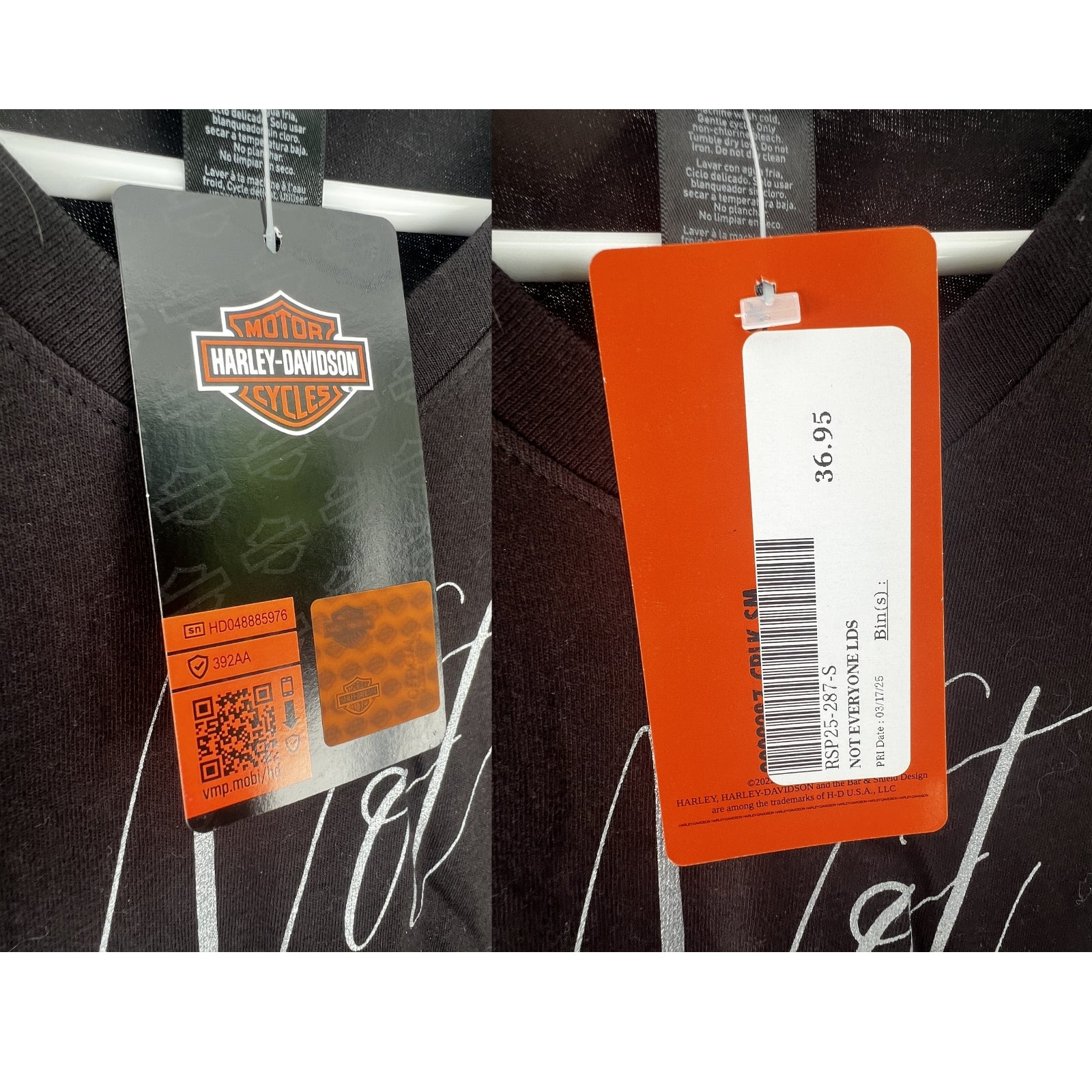 (S) Women's Harley Davidson Top and Backpack Set from Teddy Morse's Daytona