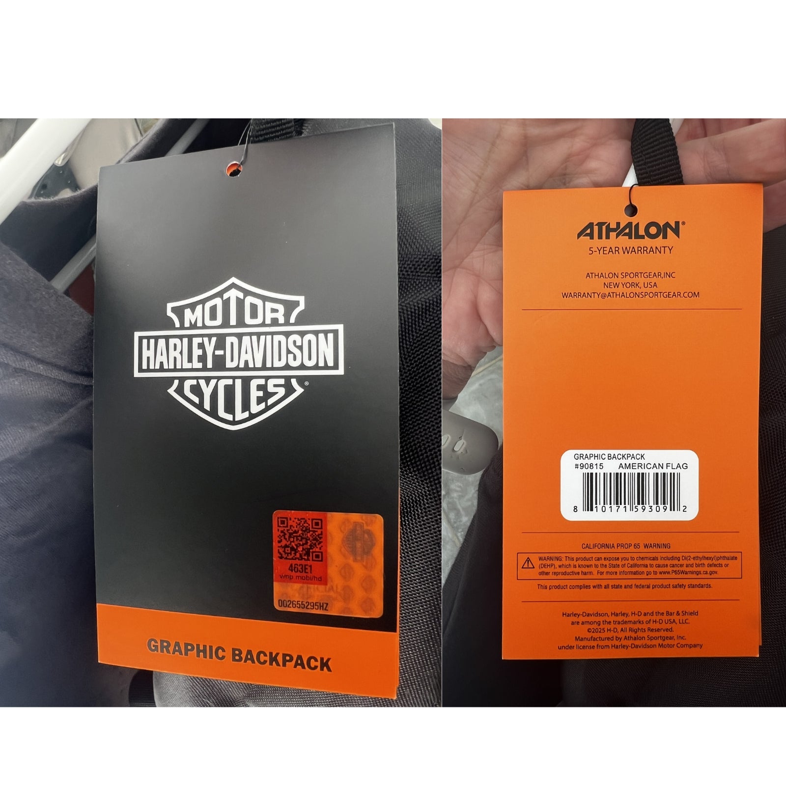 (S) Women's Harley Davidson Top and Backpack Set from Teddy Morse's Daytona
