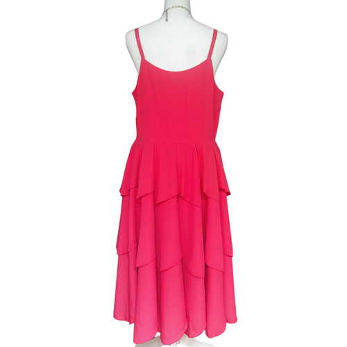 (Size 12) Merona Ruffle Layer Dress NWT with necklace!